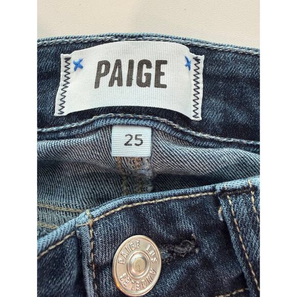 Paige Manhattan Bootcut Jeans Dark Wash Women’s 25 EUC - Picture 7 of 9